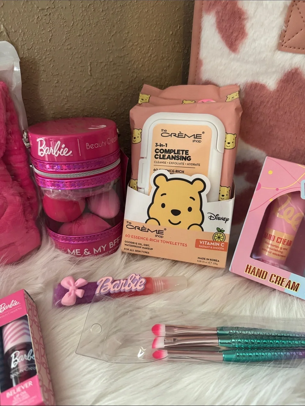Barbie Pink Kids Hair & Spa Accessory Gift Set